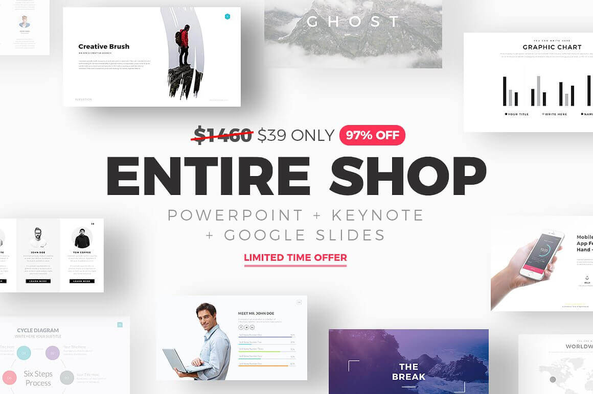 Entire Shop Slide Pro PowerPoint and Keynote Templates