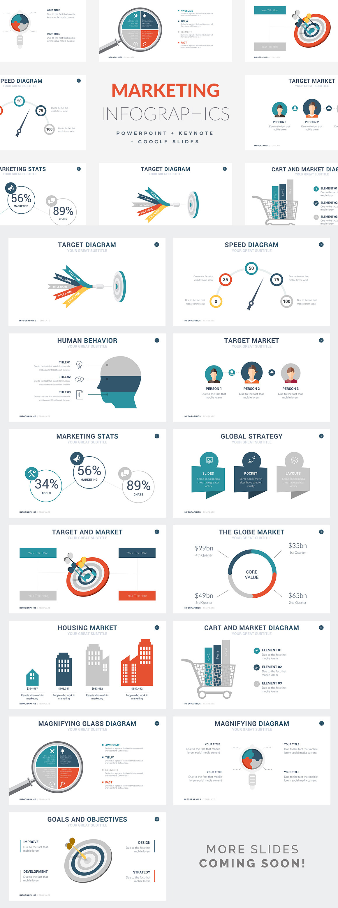 Marketing Infographic Templates - PowerPoint Templates - Keynote Themes - Google Slides