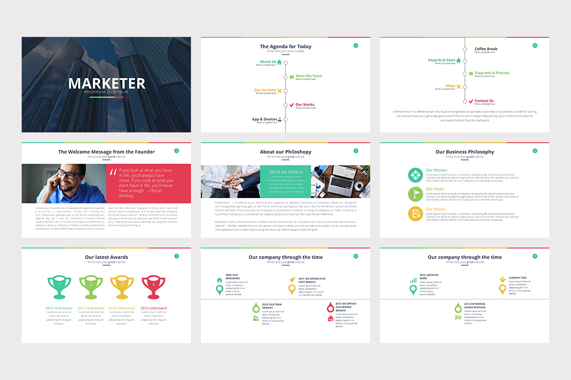 Marketer Pro PowerPoint Template