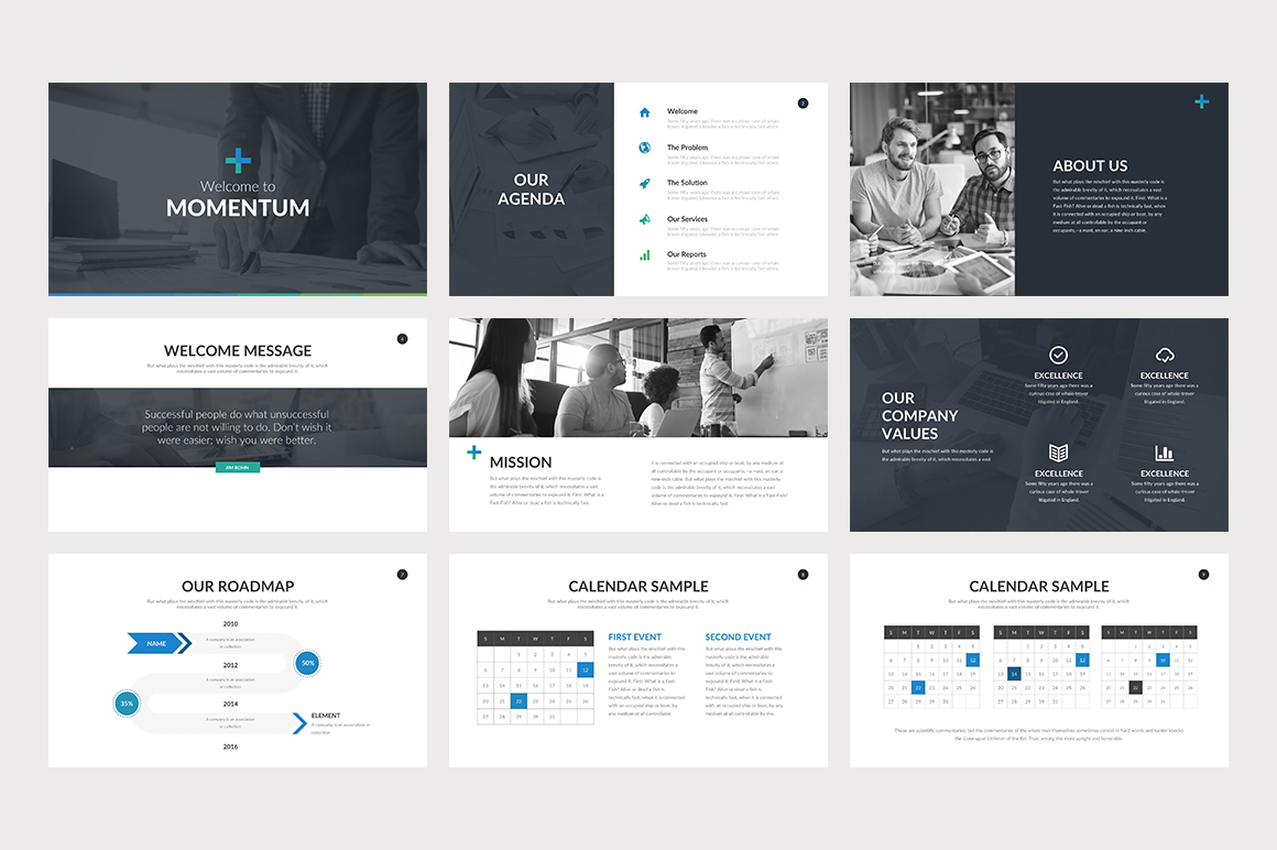 Momentum PowerPoint Template