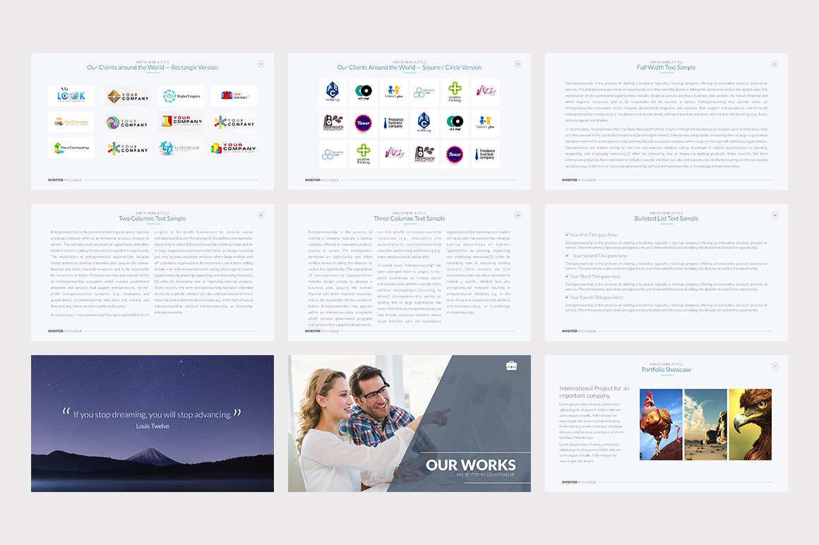 Investor Pitch Deck PowerPoint Template