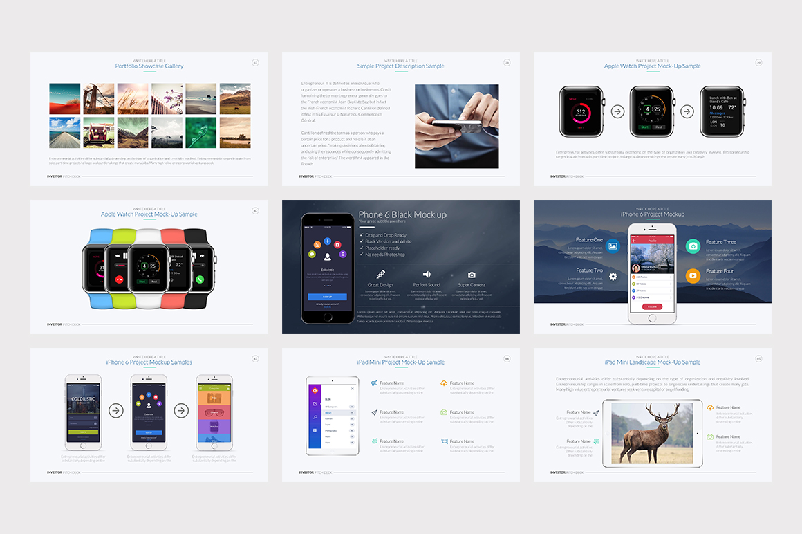 Investor Pitch Deck PowerPoint Template