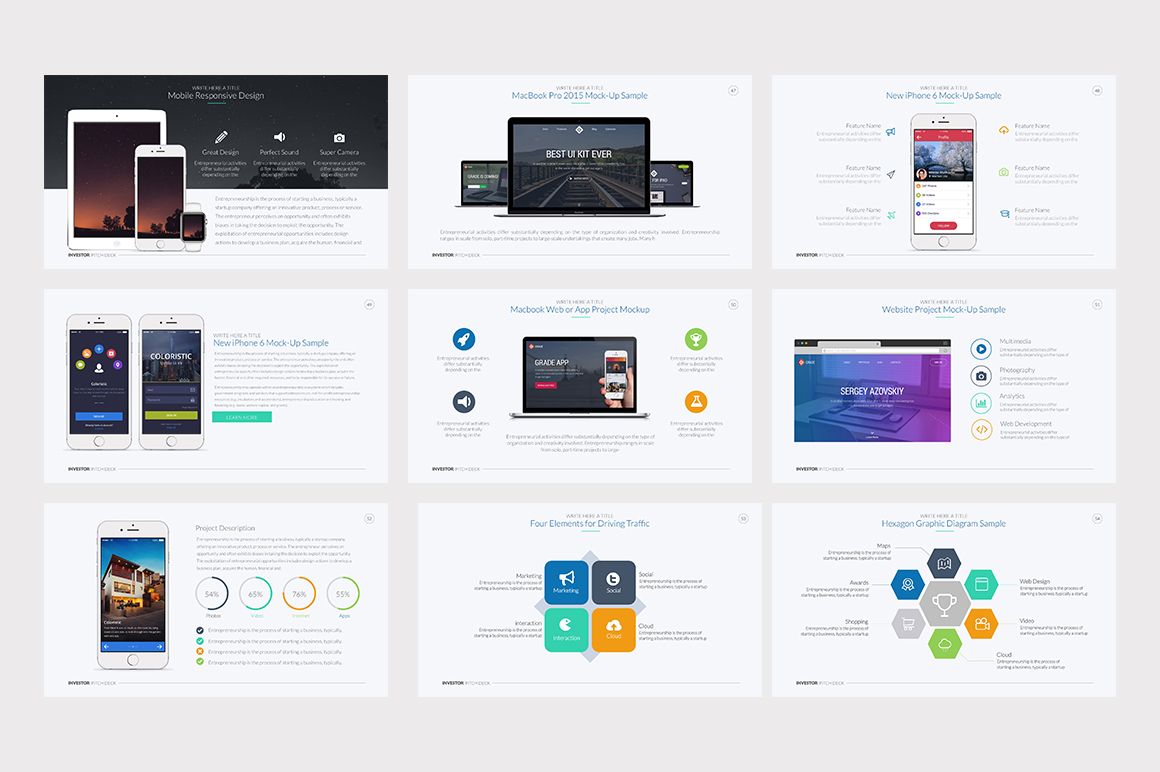 Investor Pitch Deck PowerPoint Template
