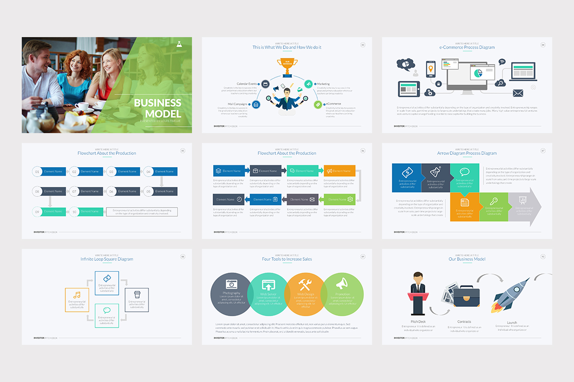 Investor Pitch Deck PowerPoint Template