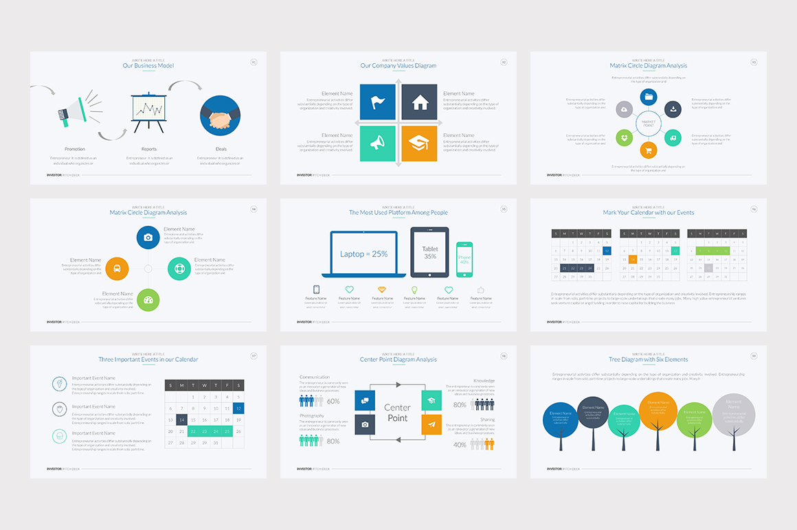 Investor Pitch Deck PowerPoint Template