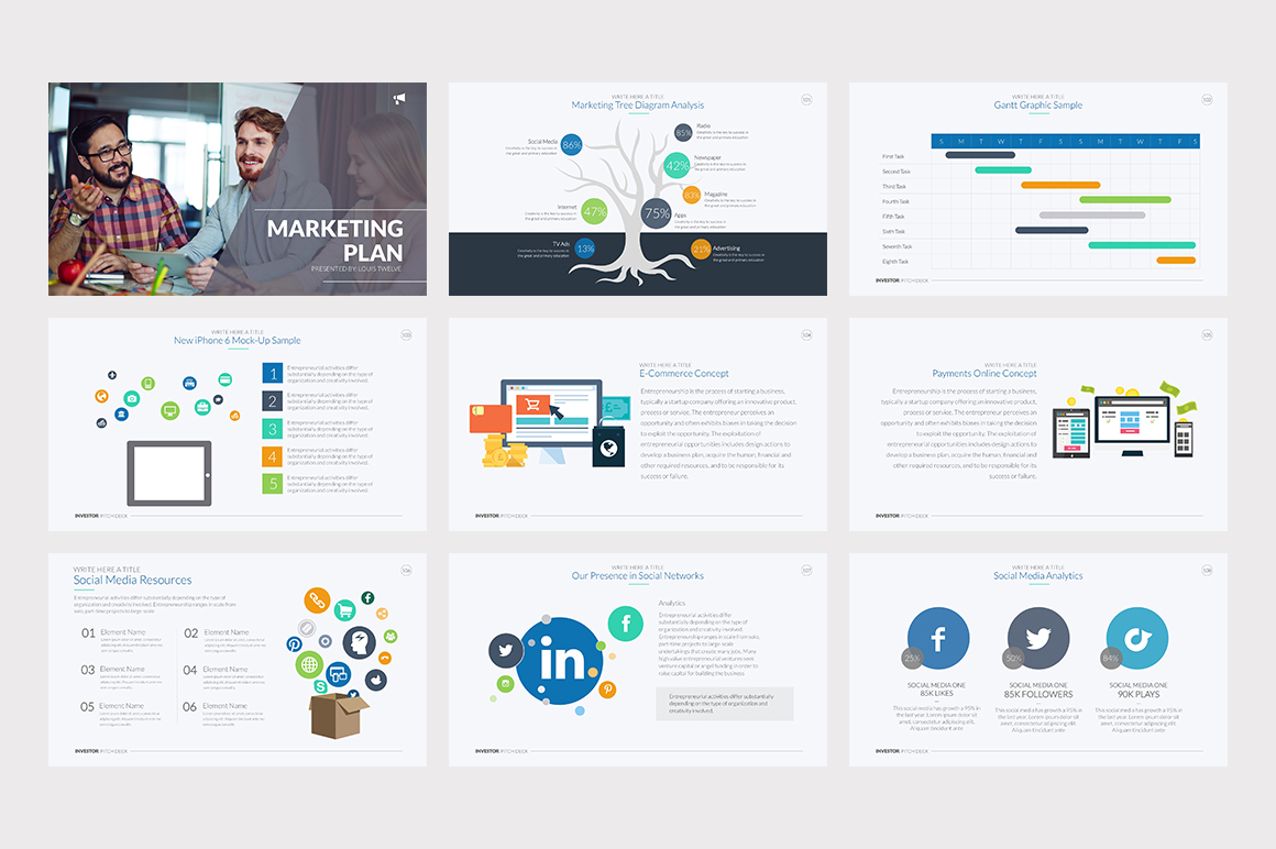 Investor Pitch Deck PowerPoint Template