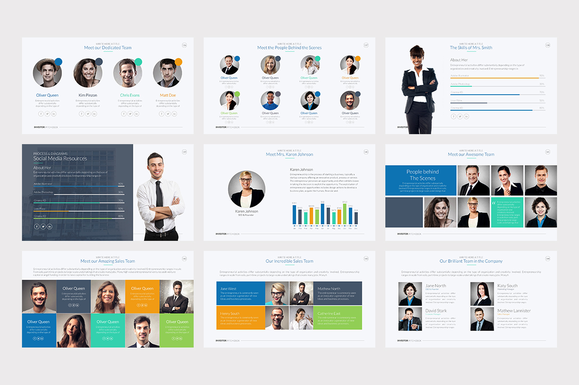 Investor Pitch Deck PowerPoint Template