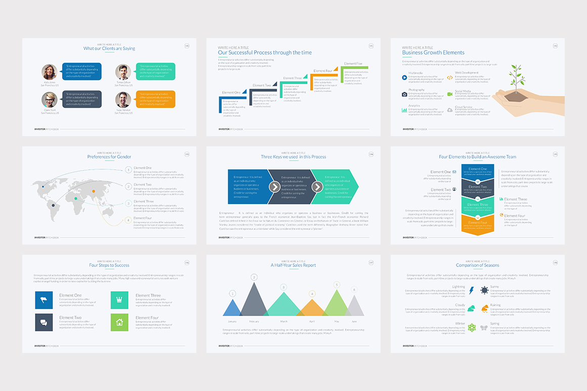 Investor Pitch Deck PowerPoint Template