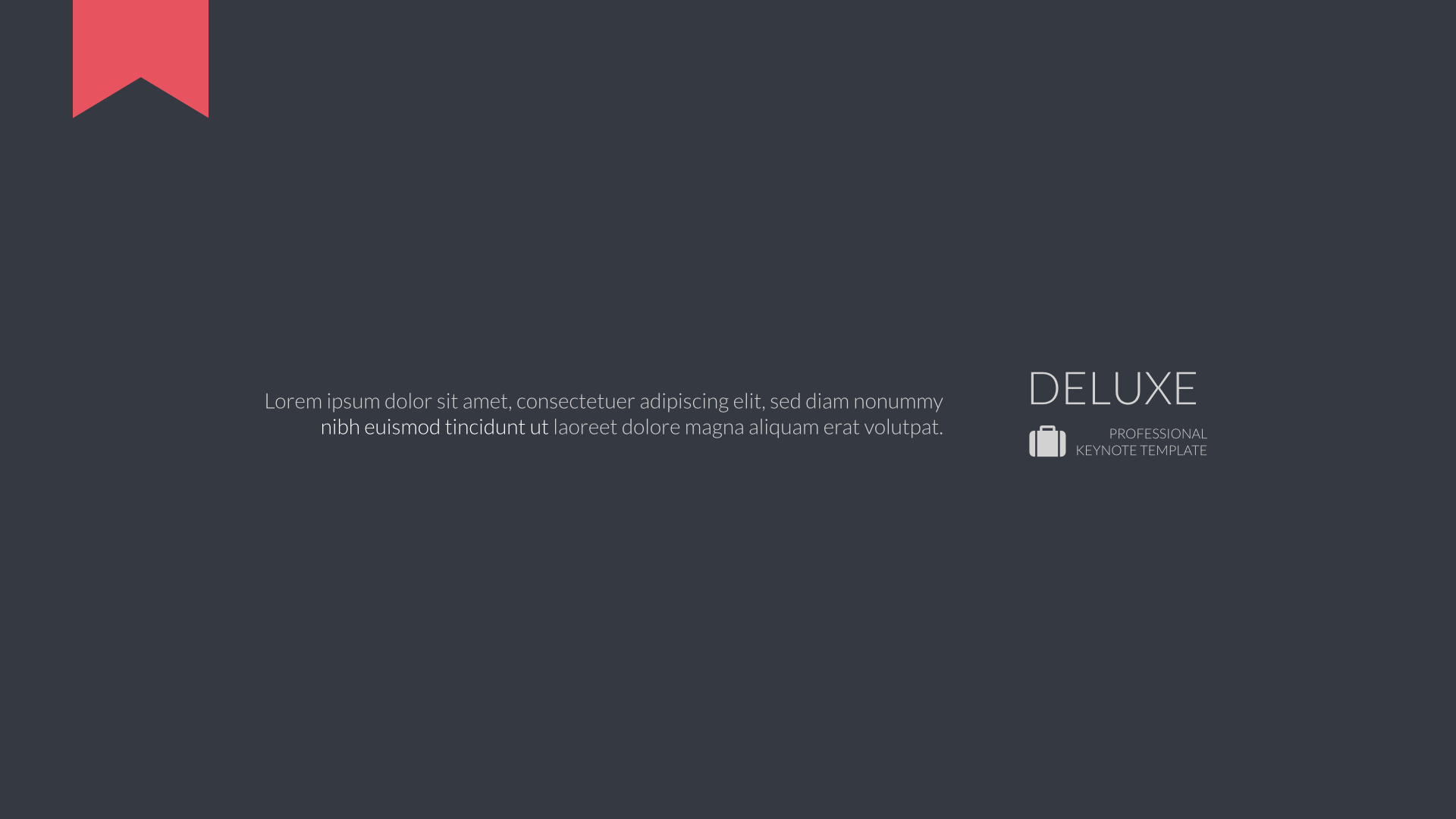 Deluxe | Keynote Business Template