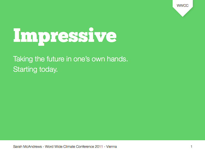 Impressive Keynote template