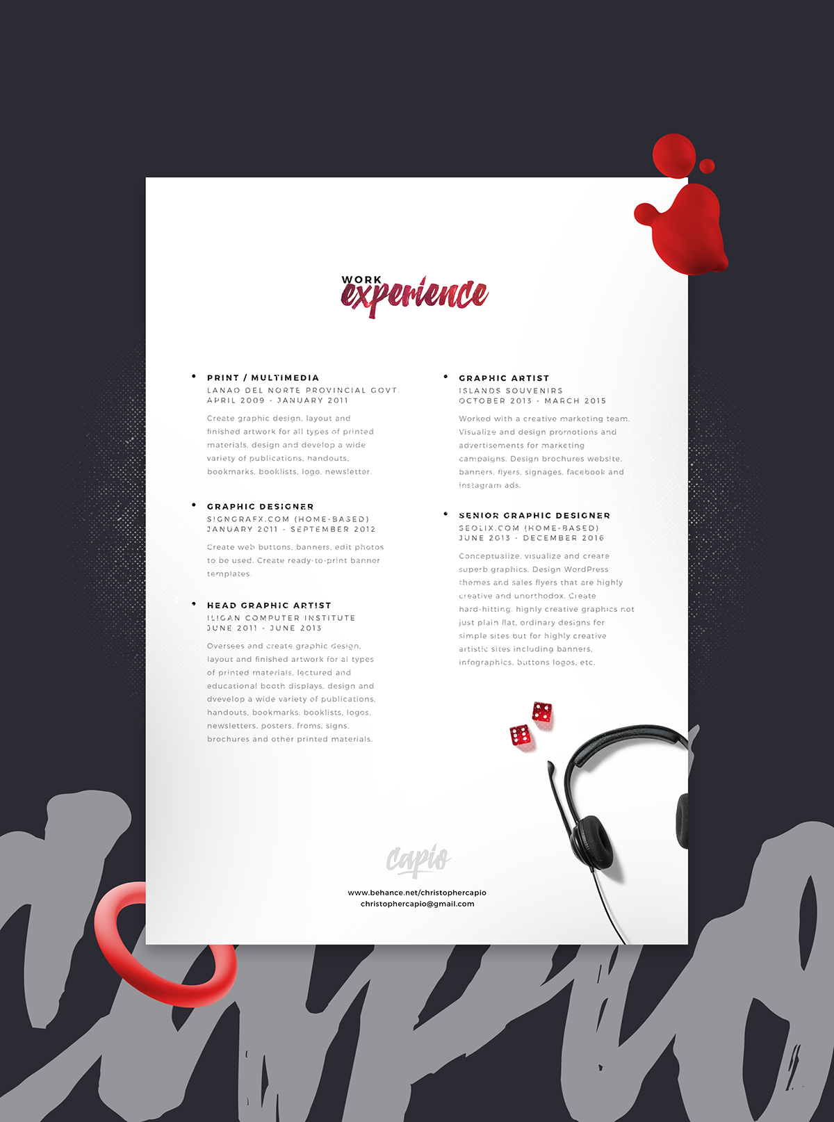 Creative Resume Template PSD