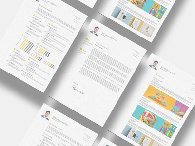 Free CV Resume Set Template (INDD, PSD, PDF)