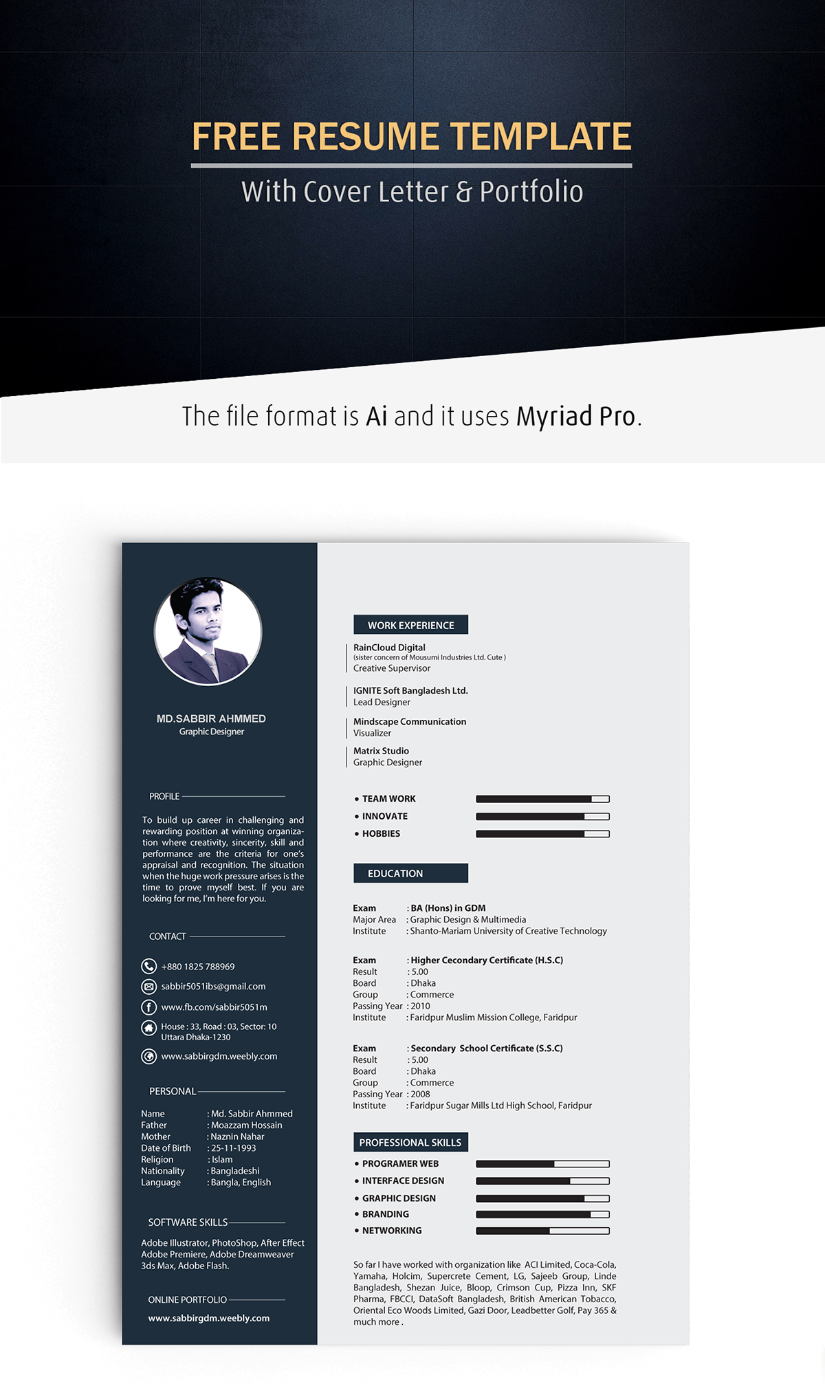 Free Resume Template (AI)