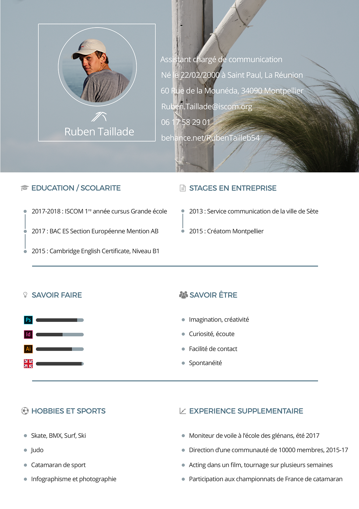 Personal Resume Template PSD