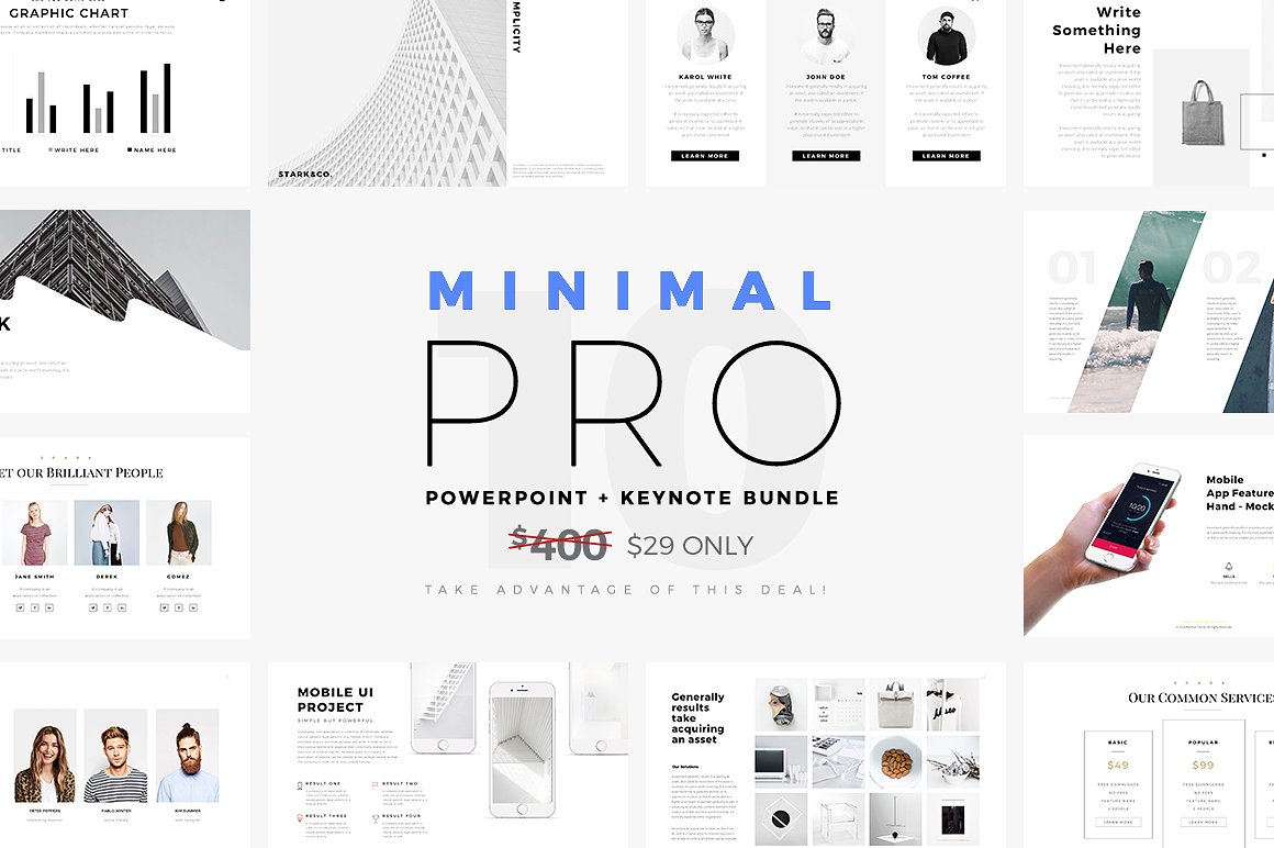 14 - Minimal PRO Presentations Bundle