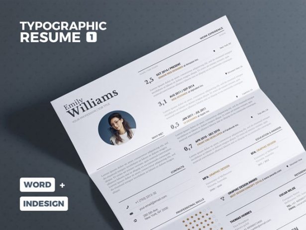 01 - Typgraphic Resume Template