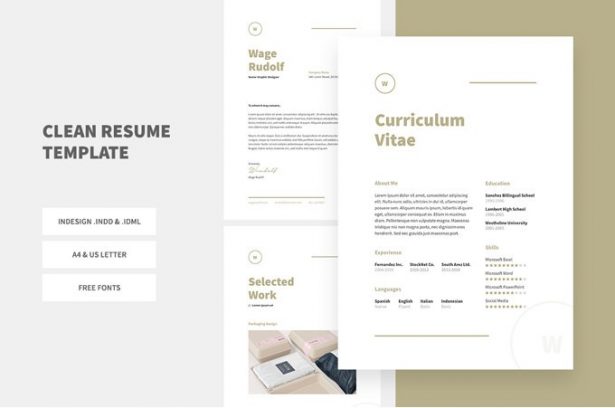 1 - Clean Resume Template