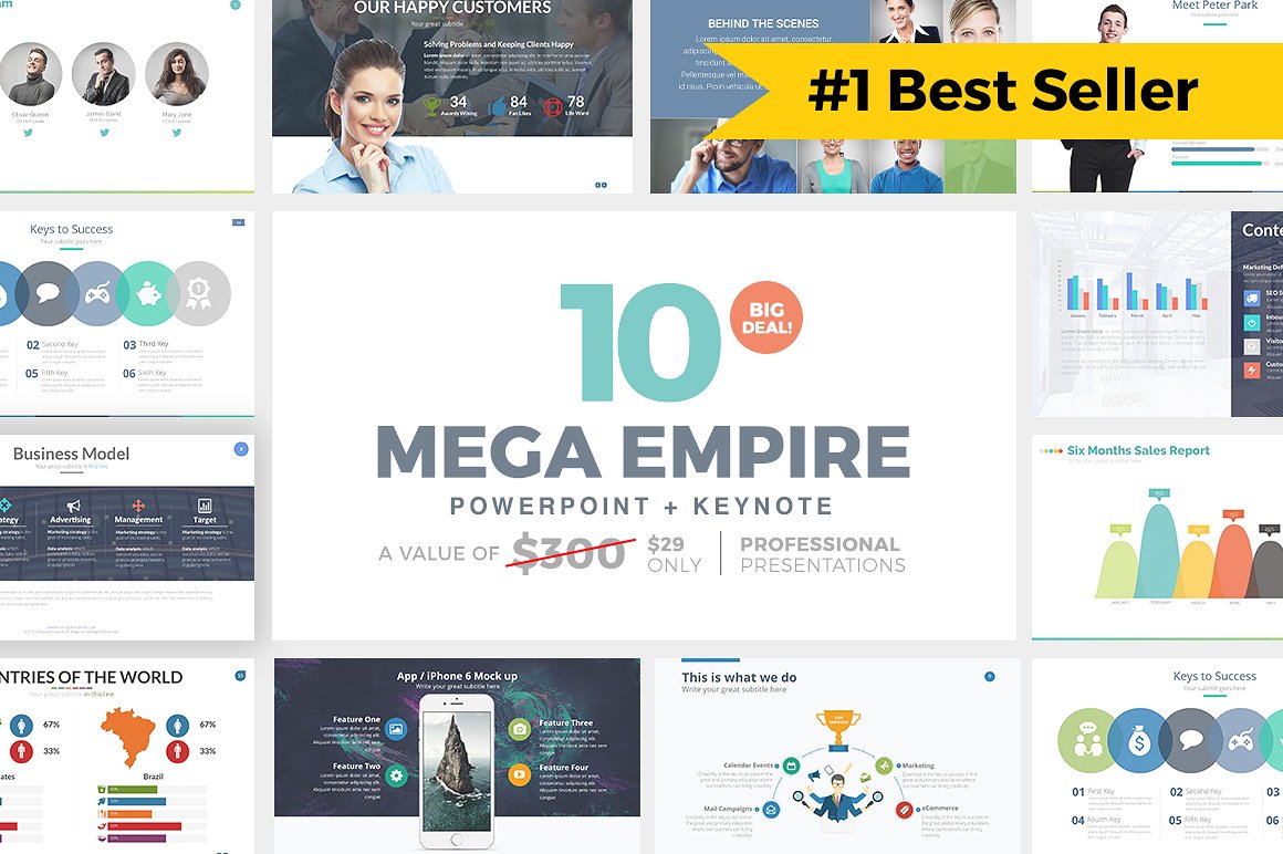 1. MEGA EMPIRE PowerPoint + Keynote