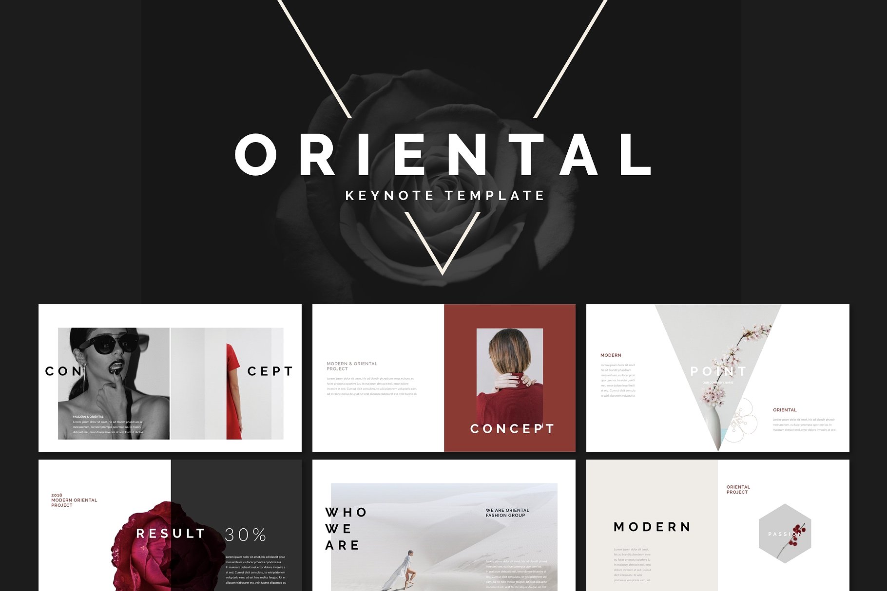 18. Oriental Keynote Template