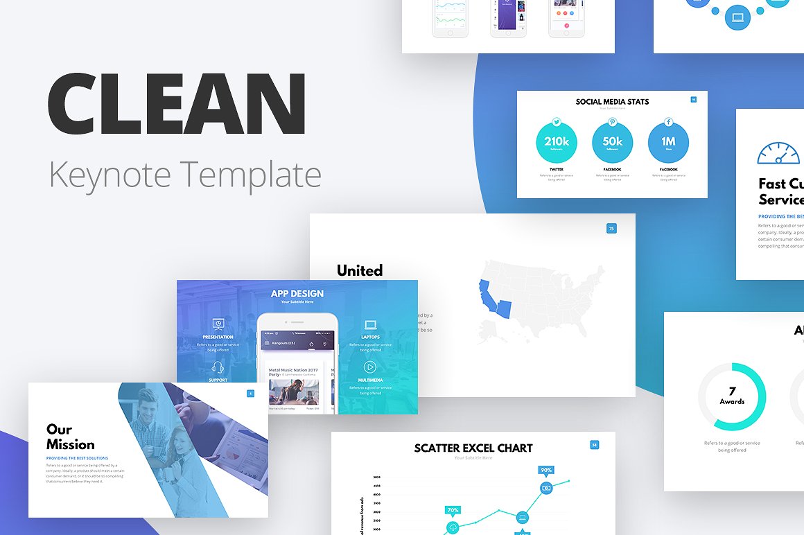 19. Clean Keynote Template