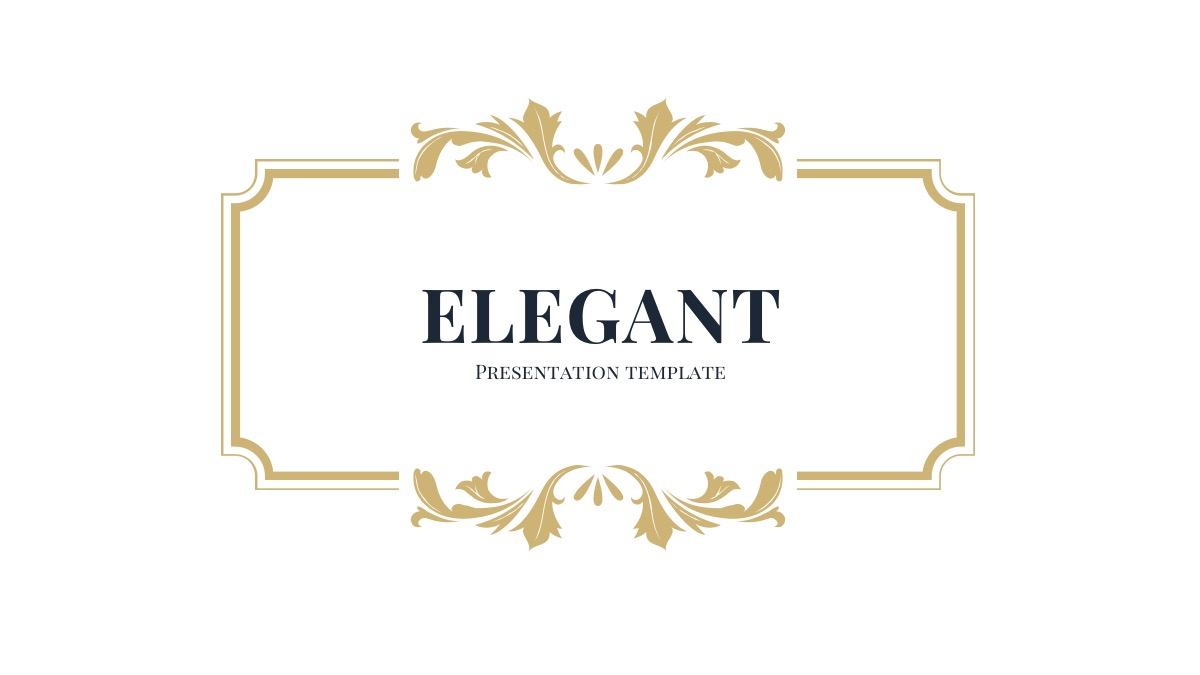 2 - Elegant Google Slides Theme