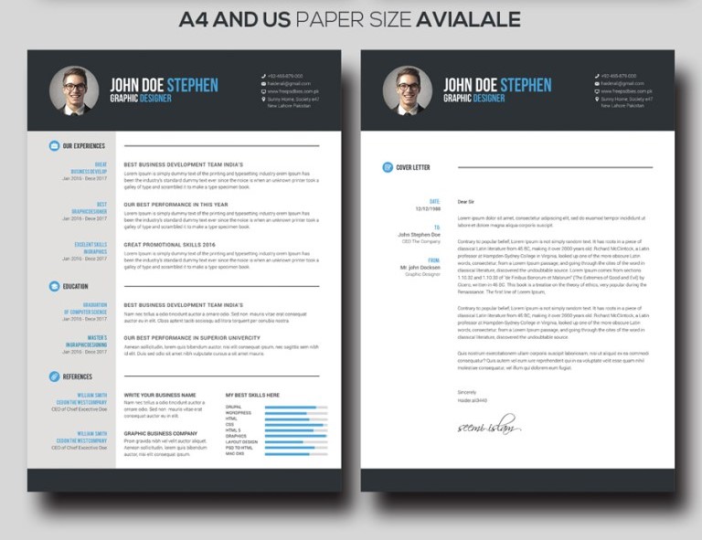 2 - Free Ms.Word Resume and CV Template