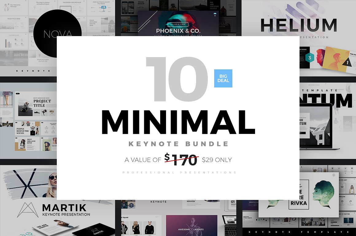 2. Minimal Keynote Bundle Template