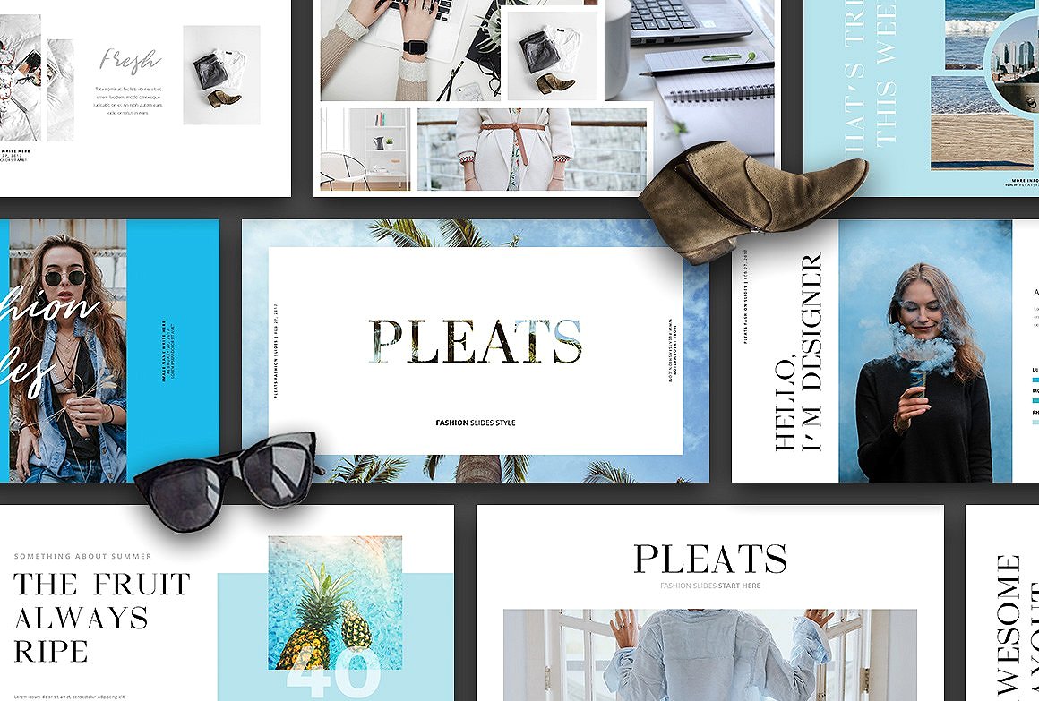 33. (40% OFF) PLEATS - Keynote Slides
