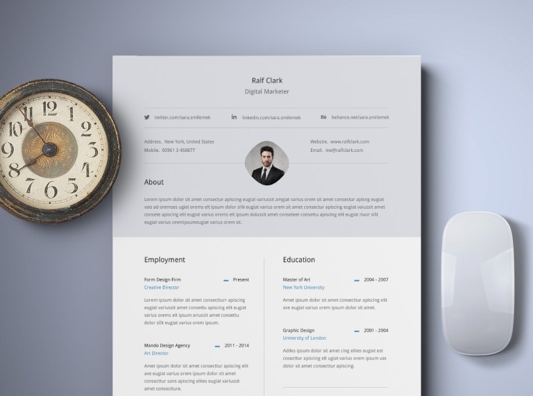 33. Free Classy Resume Template