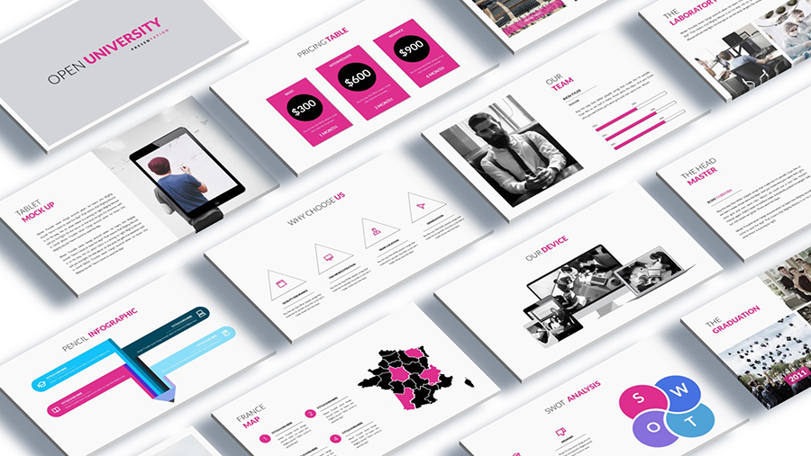 Open University - Education PowerPoint Template 1