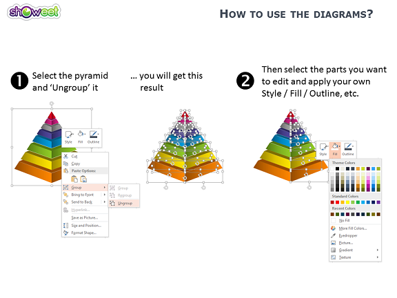Pyramid Diagrams for PowerPoint