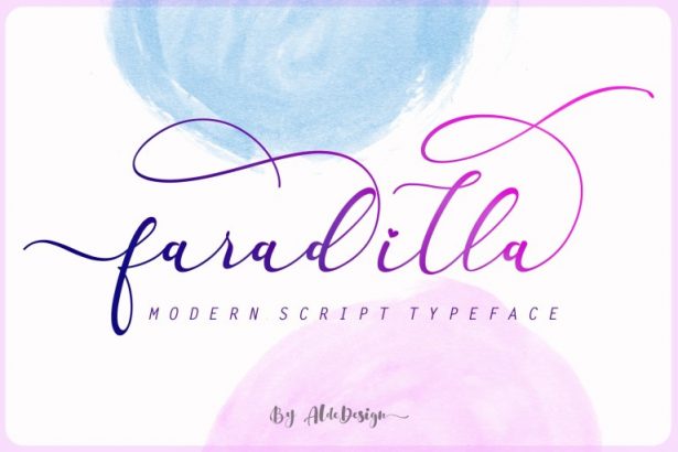 Faradilla Beautiful Script Font Best Free Caligraphy Fonts