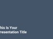 Presentation Template