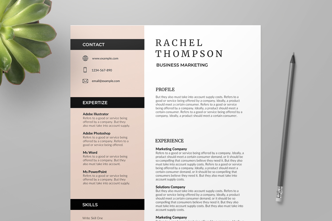Modern Resume Templates Word