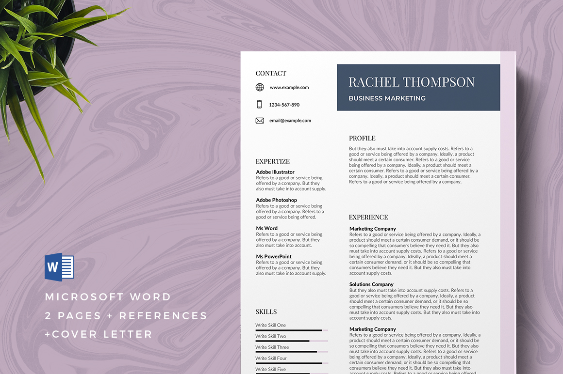 Modern Resume Templates Word