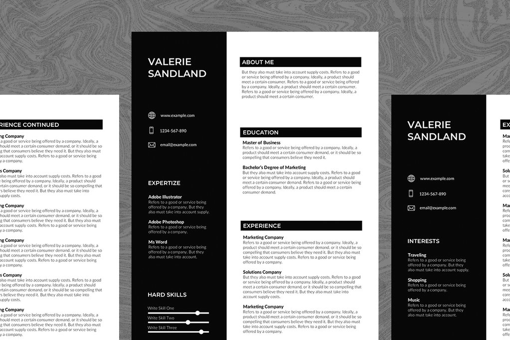 Modern Resume Templates Word