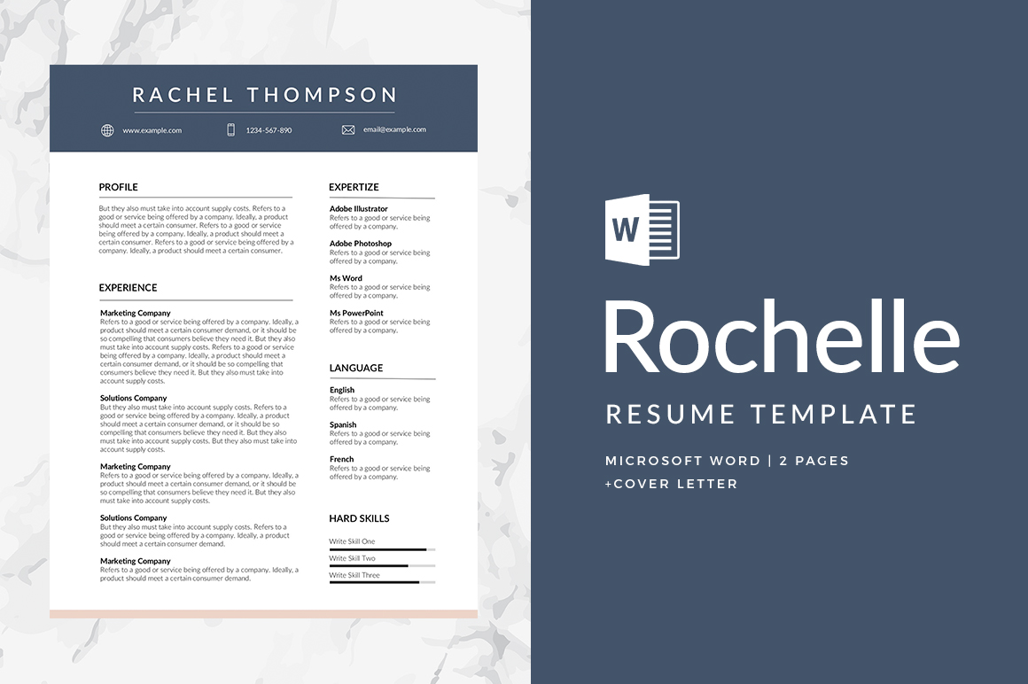 Modern Resume Templates Word
