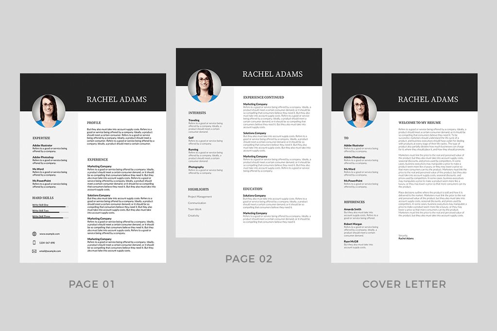 Modern Resume Templates Word
