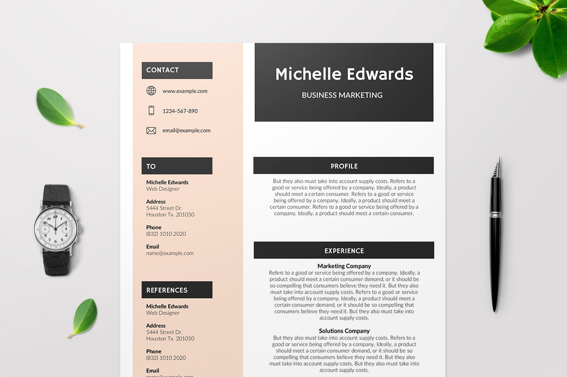 Modern Resume Templates Word
