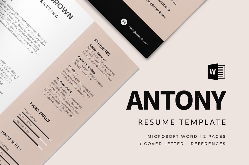 Modern Resume Templates Word