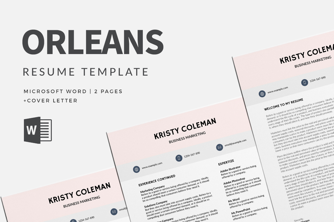 Modern Resume Templates Word