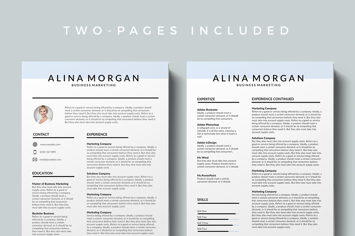 Modern Resume Templates Word