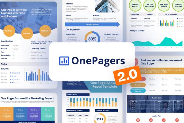 Onepagers 2.0-2 infographics | PPTX | KEY | presentation | presentations template